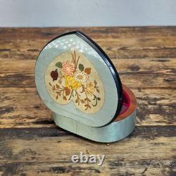 Reuge Inlaid Heart-Shaped Music Box Sorrento Specialties / Made in Italy