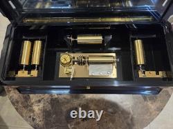 Reuge Interchangeable 5-Cylinder Music Box 50 Notes Original Owner