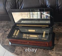 Reuge Interchangeable 5-Cylinder Music Box 50 Notes Original Owner