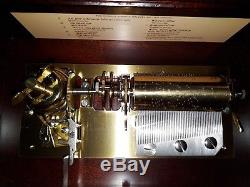 Reuge Interchangeable Swiss Music Box with 5 Cylinders Beautiful (Watch Video)