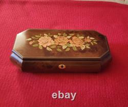 Reuge Italian Inlaid Musical Jewelry Box