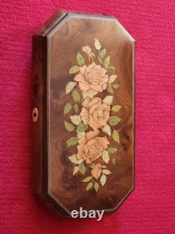 Reuge Italian Inlaid Musical Jewelry Box
