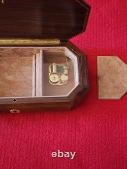 Reuge Italian Inlaid Musical Jewelry Box