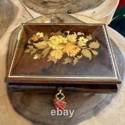 Reuge Italian Inlaid Wood Music Box with Swiss Movement The Godfather
