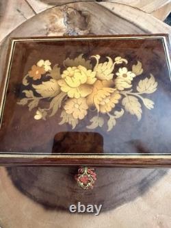 Reuge Italian Inlaid Wood Music Box with Swiss Movement The Godfather