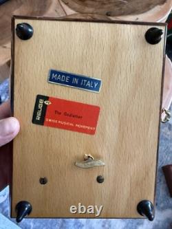 Reuge Italian Inlaid Wood Music Box with Swiss Movement The Godfather