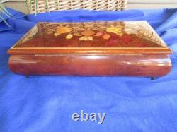 Reuge Italian VALENTINES Inlay Floral Jewelry Box Swiss New York! New York