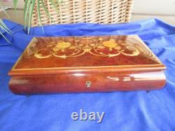 Reuge Italian VALENTINES Inlay Floral Jewelry Box Swiss New York! New York