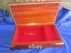 Reuge Italian VALENTINES Inlay Floral Jewelry Box Swiss New York! New York