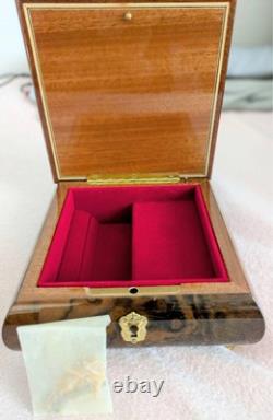 Reuge Jewelry Music Box Memory Cat Swizerland Antique Used