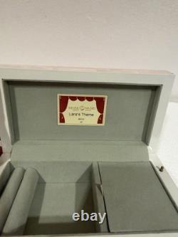 Reuge Jewelry Music Box Pink Mother of Pearl Shell Brass Feet 6.75 x 3.5 x 2.5