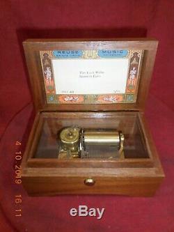Reuge L' Auberson Solid Walnut 2/36 Note Music Box Excellent Condition (video)