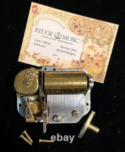 Reuge Lara's Theme & Edelweiss Swiss 36 Note Music Box Movement. SEE VIDEO