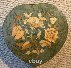 Reuge Large Heart Shaped Music & Jewelry Box Romeo & Juliet A TIME FOR US Italy
