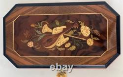 Reuge Large Music Jewelry Box WithKey 1.36 Note MVT- Waltz of the Flowers