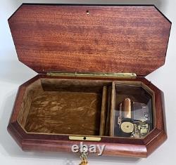 Reuge Large Music Jewelry Box WithKey 1.36 Note MVT- Waltz of the Flowers