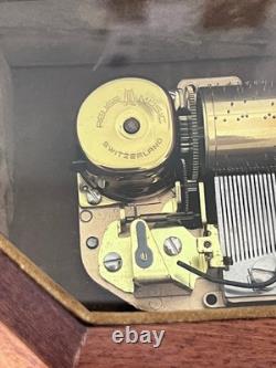 Reuge Large Music Jewelry Box WithKey 1.36 Note MVT- Waltz of the Flowers