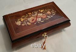 Reuge Large Musical Jewelry Box With 30NT MVT- Waltz of the Flowers