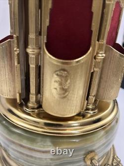 Reuge Lipstick Cigarette Holder Marble Italy Movement Music Box With Swan