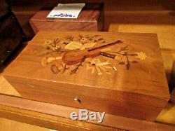 Reuge Memory (3 Parts) A. L. Weber 3/72 #37285 Inlay Violin Music Box KH