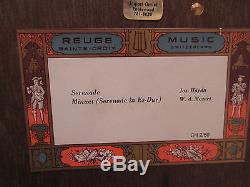 Reuge Mirror Music Box DANSEURS 1777 SERENADE & MINUET CH 2/50 Electric KH