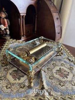 Reuge Music Box 144keys Crystal Box 3songs Iltrovatre Carmen Martha Working OHed