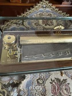 Reuge Music Box 144keys Crystal Box 3songs Iltrovatre Carmen Martha Working OHed