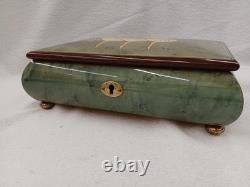 Reuge Music Box/18 note Song BALLERINA GIRL (Lionel Richie)Back Cracked Used