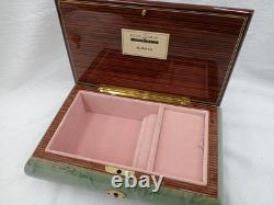 Reuge Music Box/18 note Song BALLERINA GIRL (Lionel Richie)Back Cracked Used
