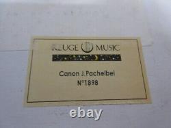 Reuge Music Box 1/36 Switzerland Plays Canon J. Pachelbel w Orig Key & Box, Ex