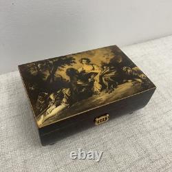 Reuge Music Box 3/36 Danube, Minuet, Vienna Made in Switzerland