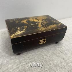 Reuge Music Box 3/36 Danube, Minuet, Vienna Made in Switzerland