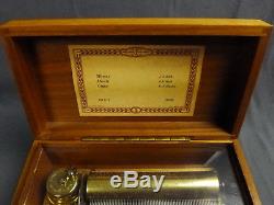 Reuge Music Box 72 Note Minuet March J. S. Bach Gigue G. F. Handel CH 3/72 37202