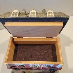 Reuge Music Box Accessory Case Sherlock Holmes Pub House Object 11? × 15.5