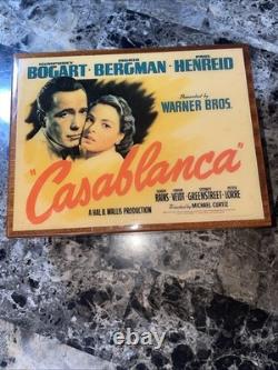 Reuge Music Box Bogart Bergman Vintage Cablanca As Time Goes By Warner Bros