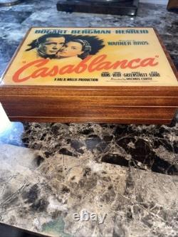 Reuge Music Box Bogart Bergman Vintage Cablanca As Time Goes By Warner Bros