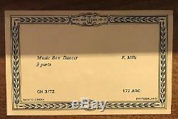 Reuge Music Box CH3/72, Music Box Dancer 3 Parts F. MILLS 172 ABC