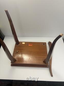 Reuge Music Box Chess Table VTG Inlaid Wood, Decorative, Italy Made WORKING