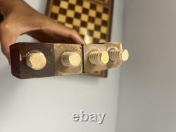 Reuge Music Box Chess Table VTG Inlaid Wood, Decorative, Italy Made WORKING