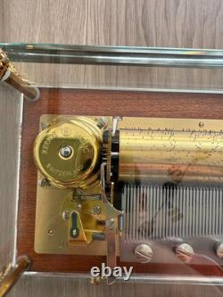Reuge Music Box Chopin 3 Songs Glass Case Polonaise Tristesse Impromptu OH Japan Reuge Music Box Chopin 3 Songs Glass Case Polonaise Tristesse Impromptu OH Japan
