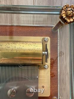 Reuge Music Box Chopin 3 Songs Glass Case Polonaise Tristesse Impromptu OH Japan Reuge Music Box Chopin 3 Songs Glass Case Polonaise Tristesse Impromptu OH Japan