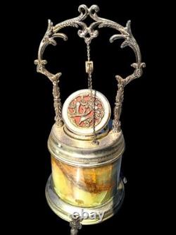 Reuge Music Box Cigarette Holder Swiss Made Rare Pulley Chain System, Works