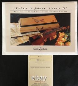 Reuge Music Box, Exclusive Johann Strauss Limited Eddition 5/50 Interchangable