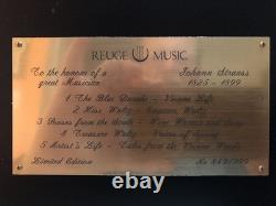 Reuge Music Box, Exclusive Johann Strauss Limited Eddition 5/50 Interchangable