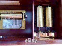 Reuge Music Box, Franklin Mint, 5 cylinder-10 arias-50 note, See/Hear on Video