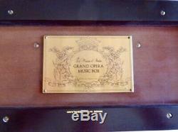 Reuge Music Box, Franklin Mint, 5 cylinder-10 arias-50 note, See/Hear on Video