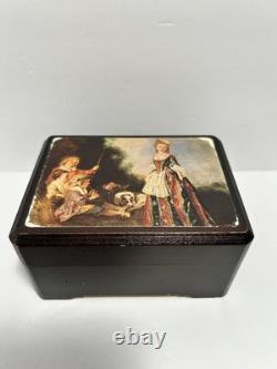 Reuge Music Box Great Artists Jean-Antoine WATTEAU La Danse The Magic Flute