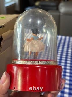 Reuge Music Box Red Domed Dancing Girl The Emperor Waltz Johann Straus Style 630