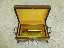 Reuge Music Box Swiss Movement 50Key 4Songs Play The Sound of Music & More