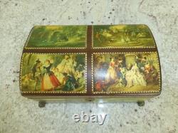 Reuge Music Box Swiss Movement 50Key 4Songs Play The Sound of Music & More